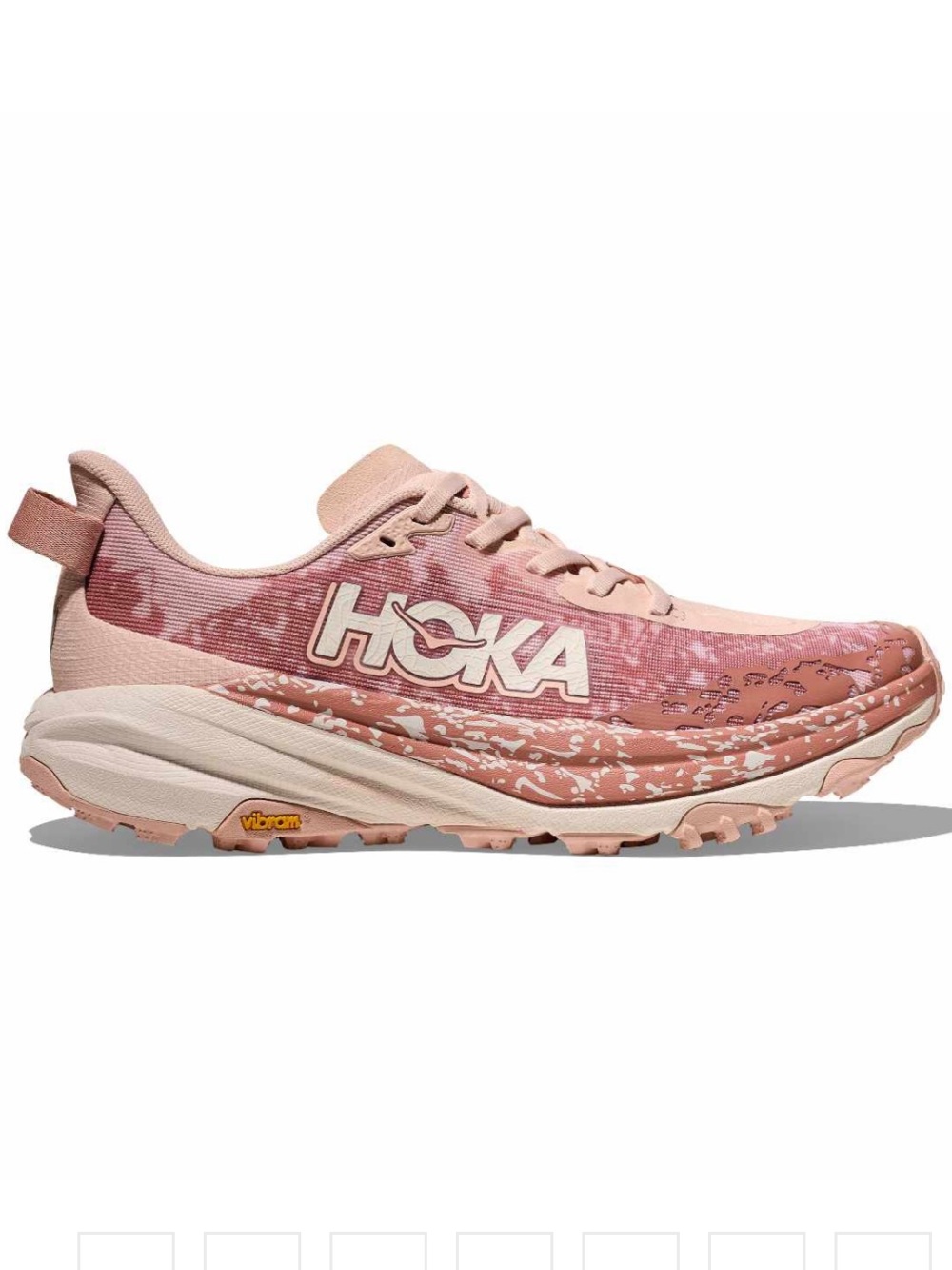 HOKA Women's Speedgoat 6 Trail Shoe in Rose Latte Blush